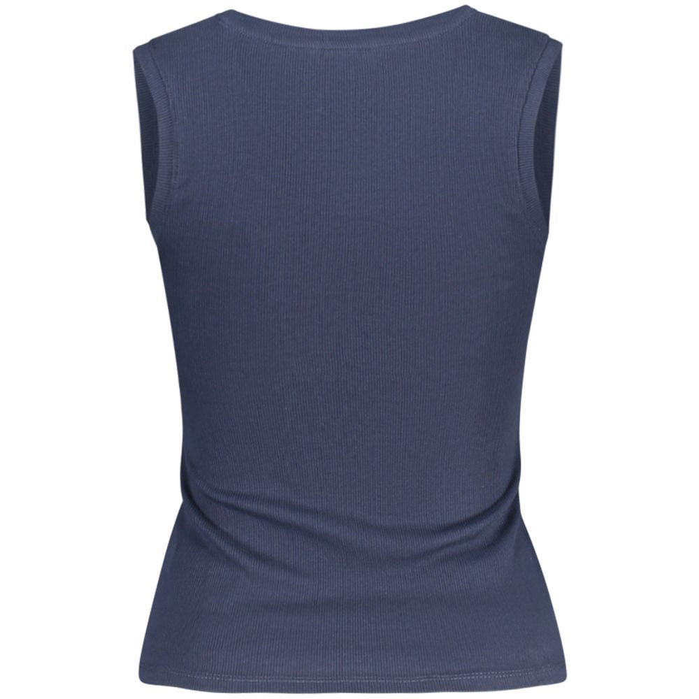 Blue Cotton Women's Tank Top