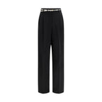 Black Triacetate Dress Pants