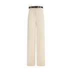 Beige Triacetate Dress Pants