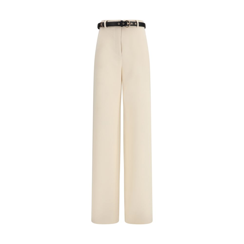 Beige Triacetate Dress Pants