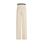 Beige Triacetate Dress Pants
