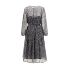 Black Silk Casual Dress