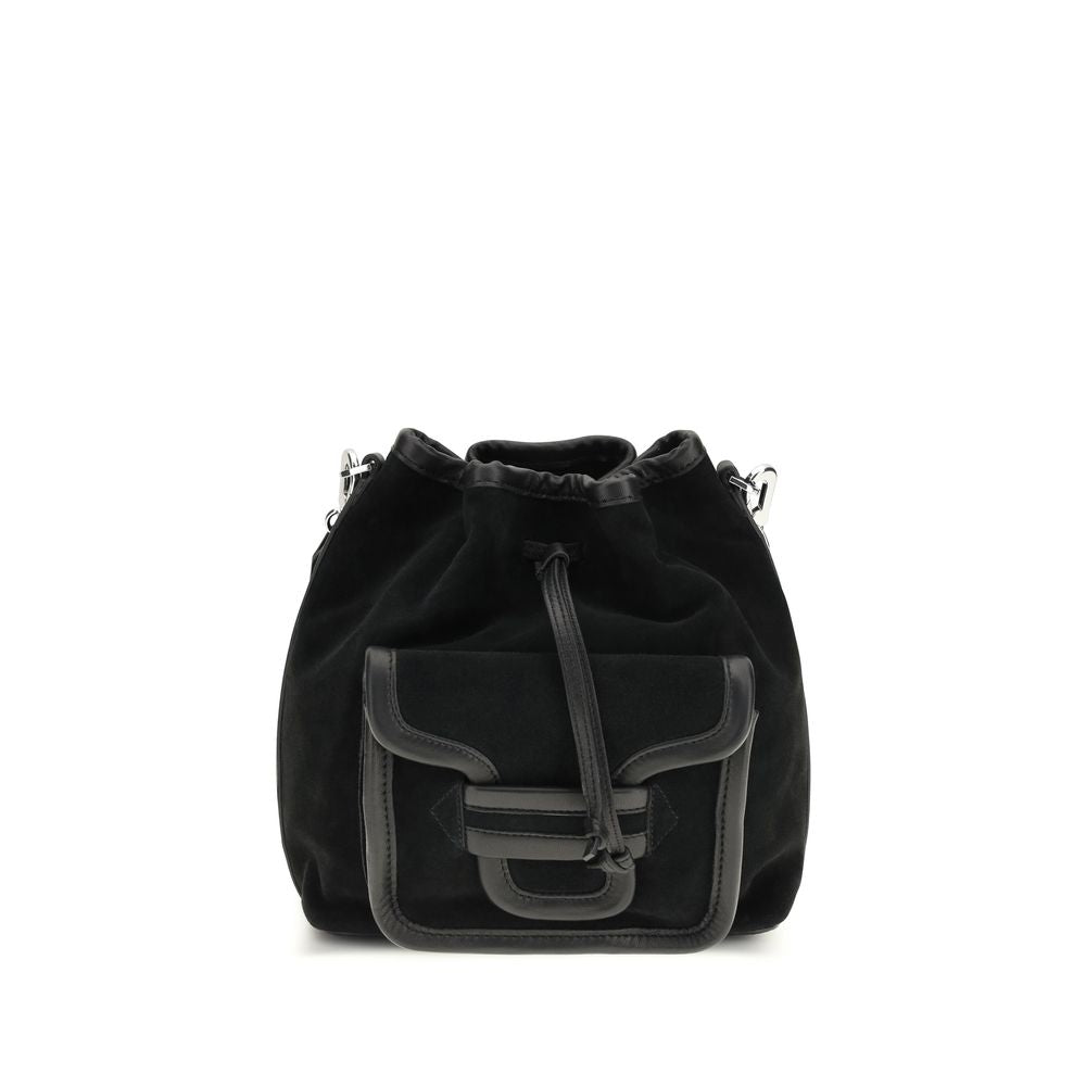 Black Calf Leather Bos Taurus Backet Bag