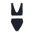 Black Polyamide One-Piece Swimsuit