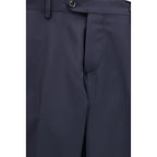 Blue Fleece Wool Two-Piece Suit