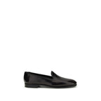 Black Calf Leather Bos Taurus Slip-On Loafers