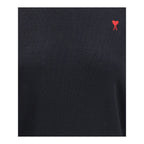 Black Merino Wool Sweatshirt