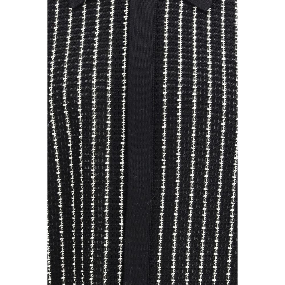 Black Cotton Cardigan