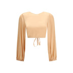 Orange Silk Blouse