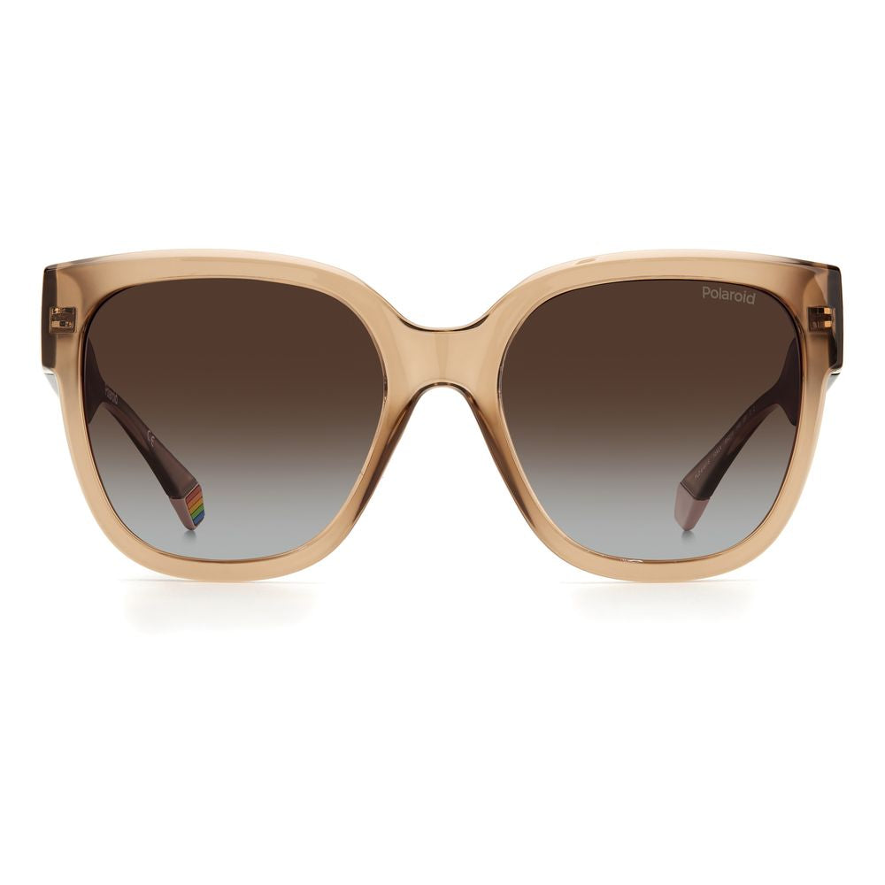 Beige Plastic Sunglasses