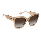 Beige Plastic Sunglasses
