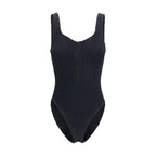 Black Polyamide One-Piece Swimsuit
