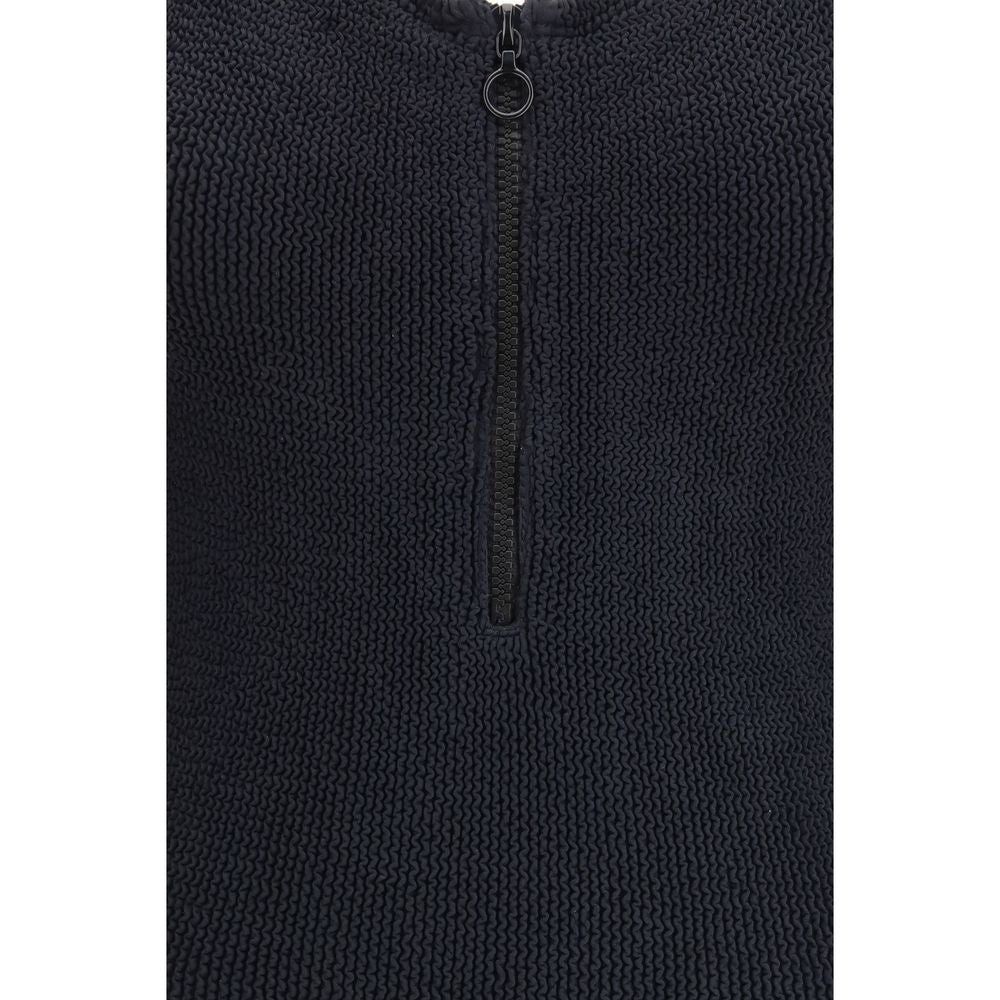 Black Polyamide One-Piece Swimsuit