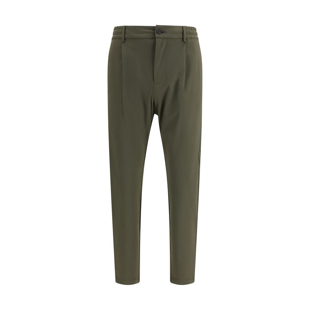 Bicolor Polyester Casual Pants