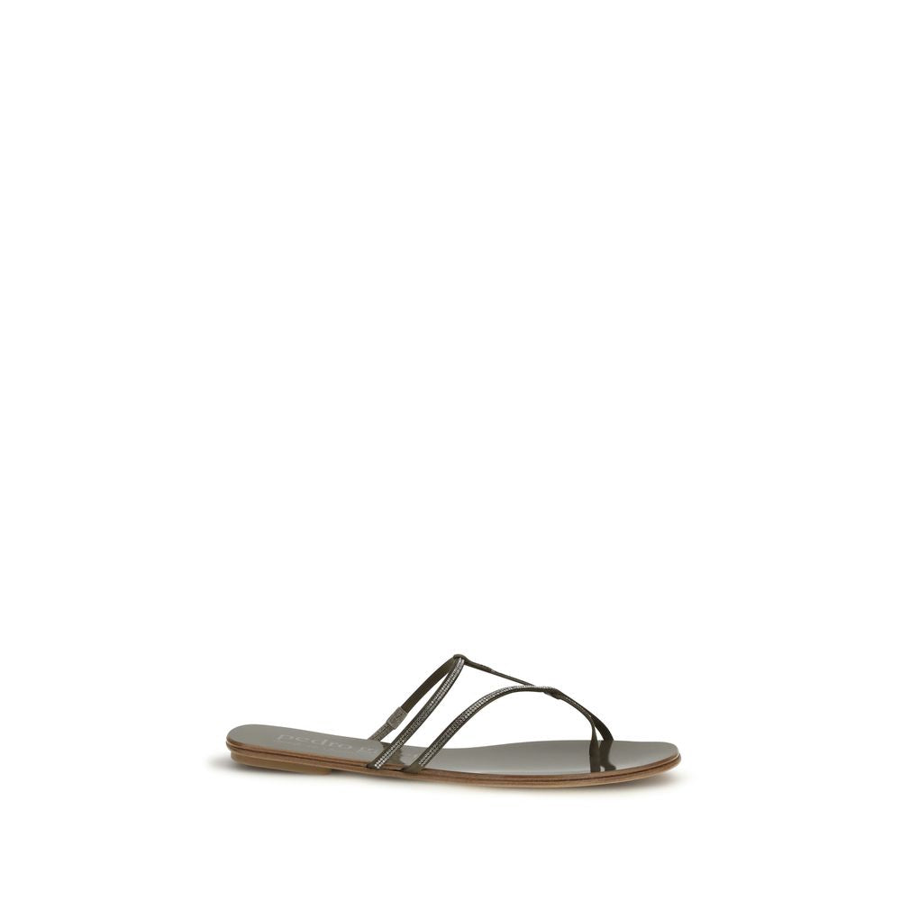 Brown Calf Leather Bos Taurus Sandals