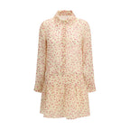 Multicolor Ramie Casual Dress