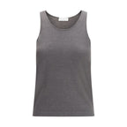 Gray Cashmere Tank Tops
