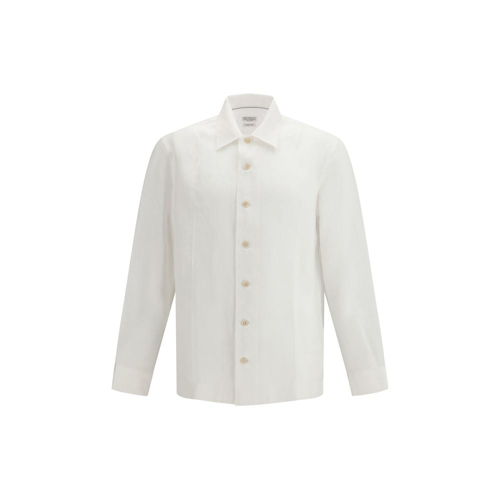 White Linen Dress Shirt