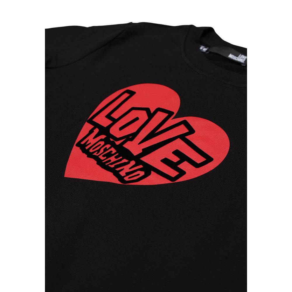 Black Cotton Sweatshirt