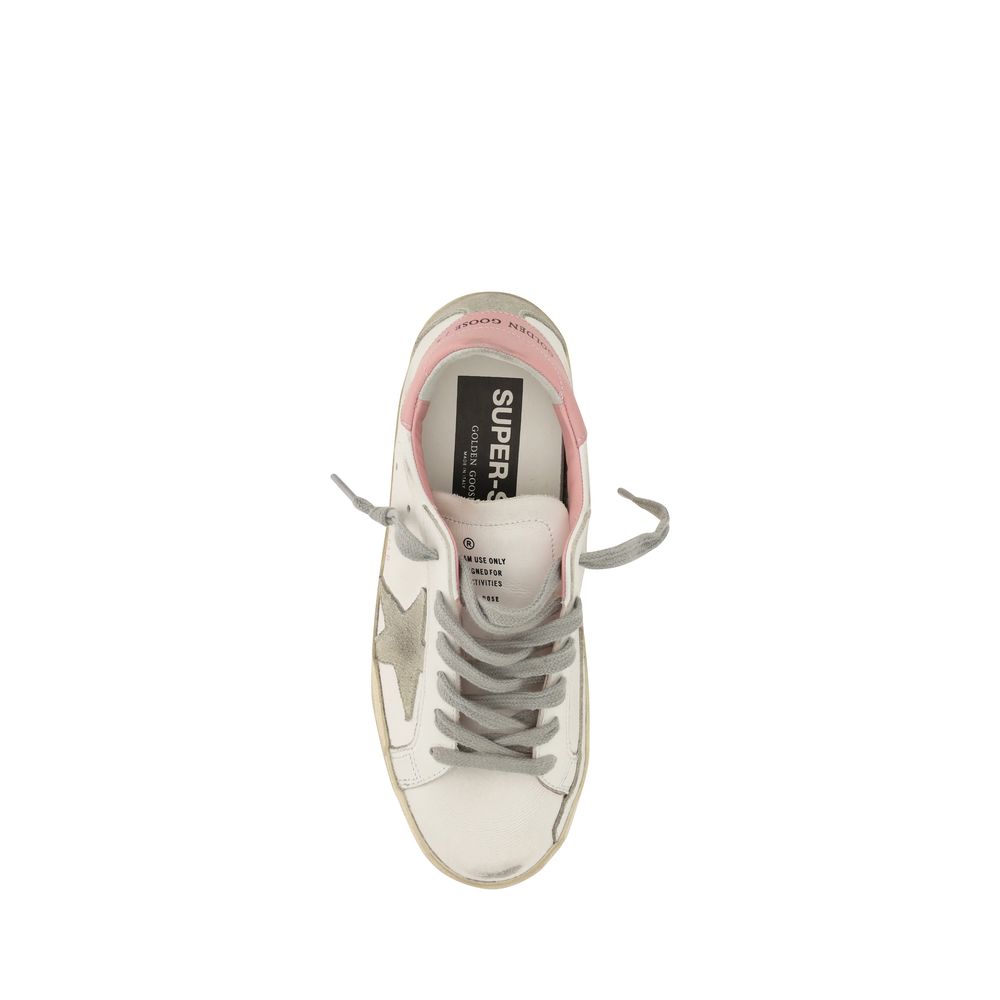 White Calf Leather Bos Taurus Sneakers