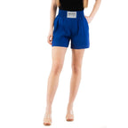 Blue Marabou Shorts