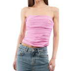Multicolor Marabou Tank Tops