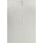 White Polyamide One-Piece Swimsuit