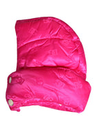 Men Pink Logo Print Whole Head Wrap Capello Hat