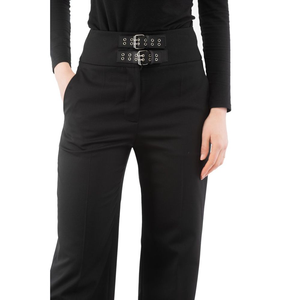 Black Polyester Dress Pants