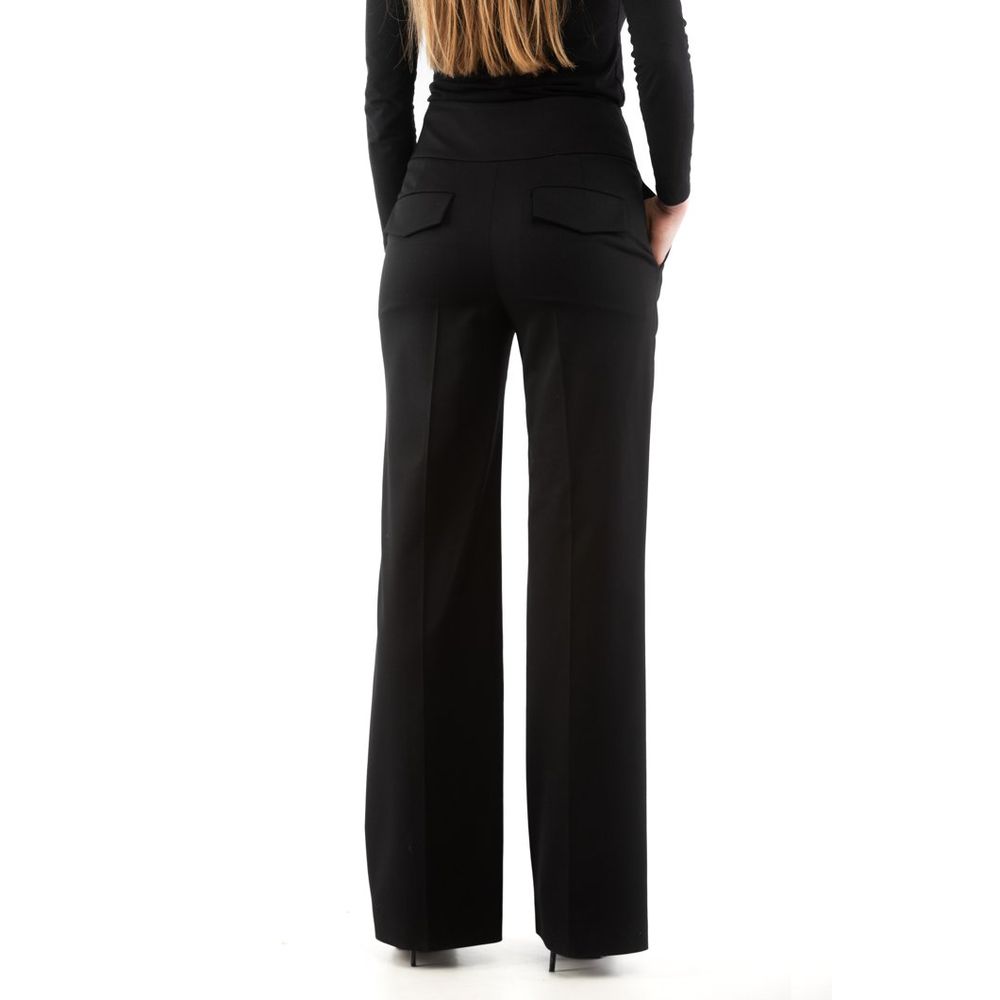 Black Polyester Dress Pants