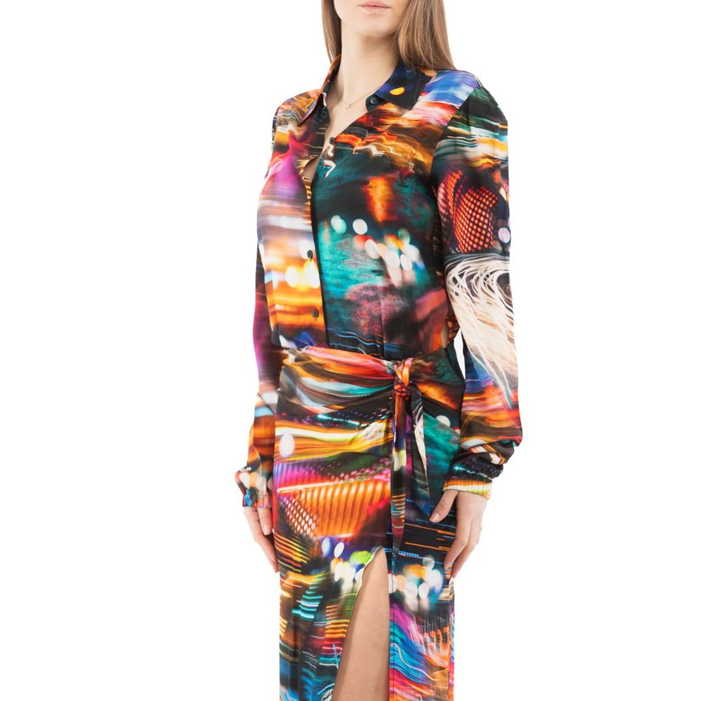 Multicolor Viscose Casual Dress