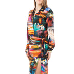 Multicolor Viscose Casual Dress