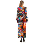 Multicolor Viscose Casual Dress