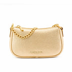 Gold Leather Shoulder Bag