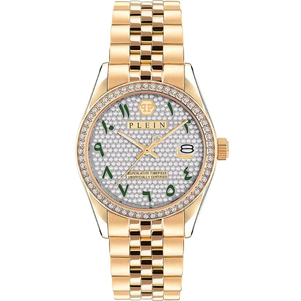 Gold Stainless Steel Dress Watch