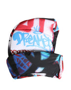 Multicolor Graffiti Whole Head Wrap Capello Hat