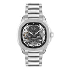 Gray Stainless Steel Dress Watch