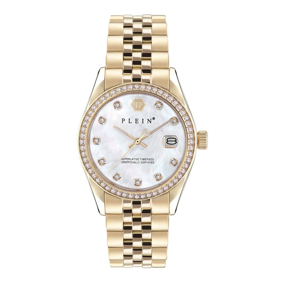 Gold Stainless Steel Dress Watch