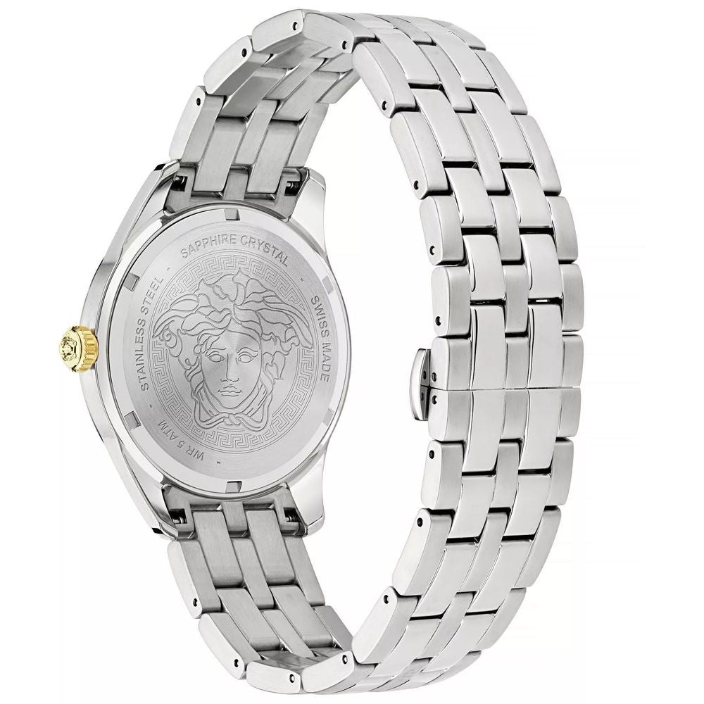 Gray Stainless Steel Dress Watch