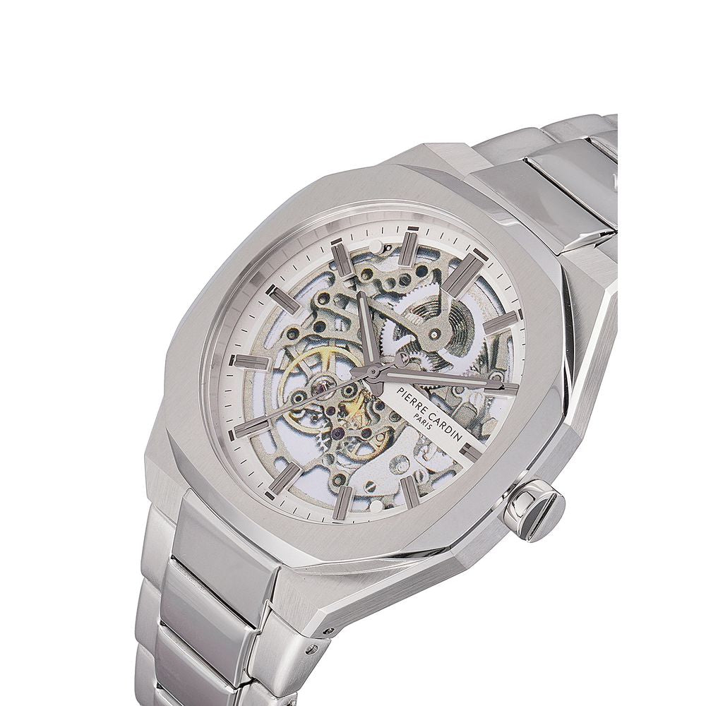 Gray Stainless Steel Dress Watch