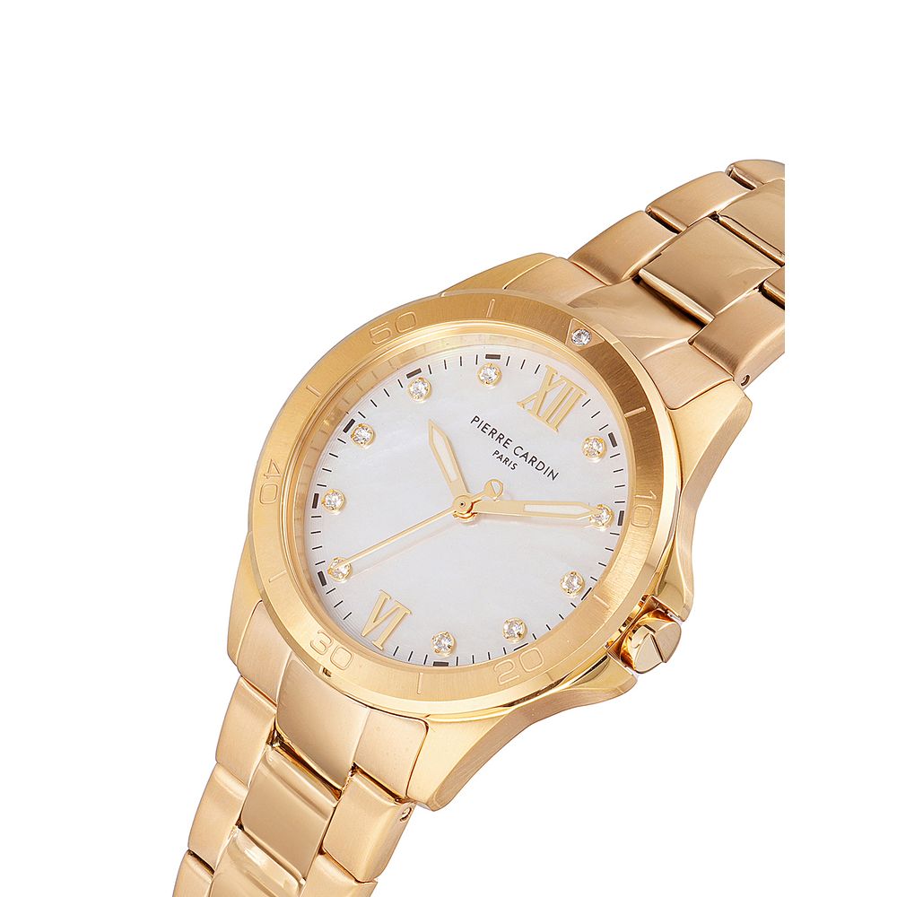 Gold Stainless Steel Dress Watch