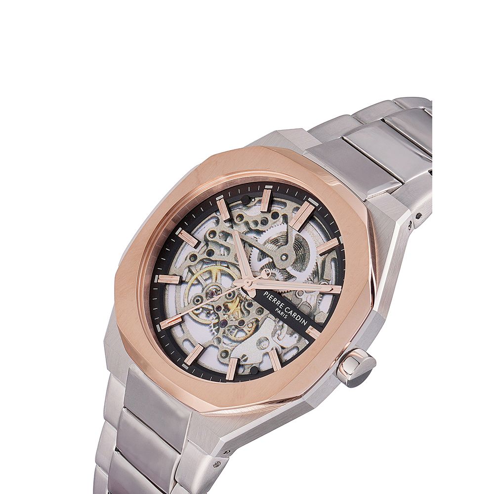 Gray Stainless Steel Dress Watch