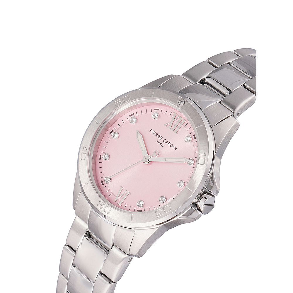 Gray Stainless Steel Dress Watch