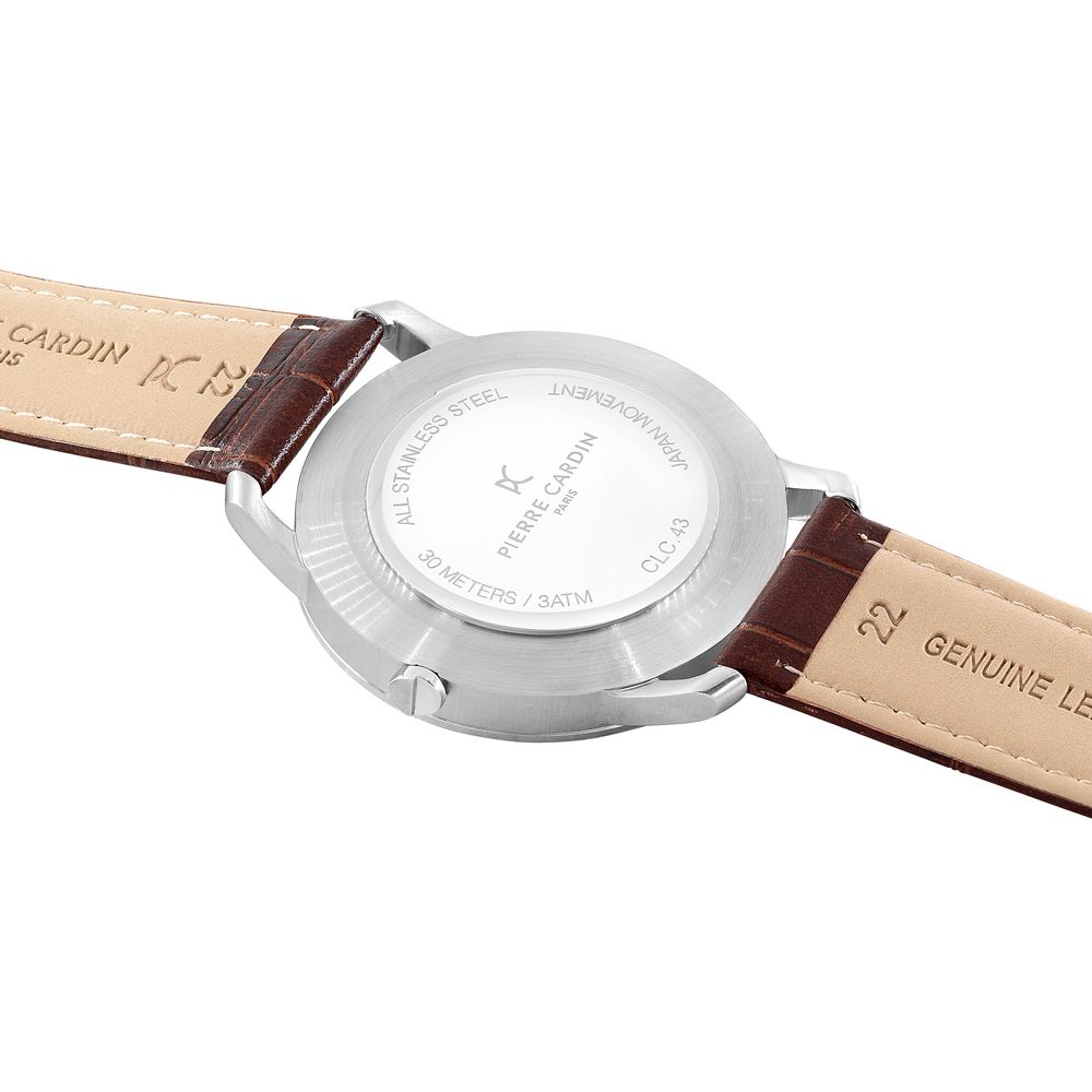 Brown Leather Dress Watch