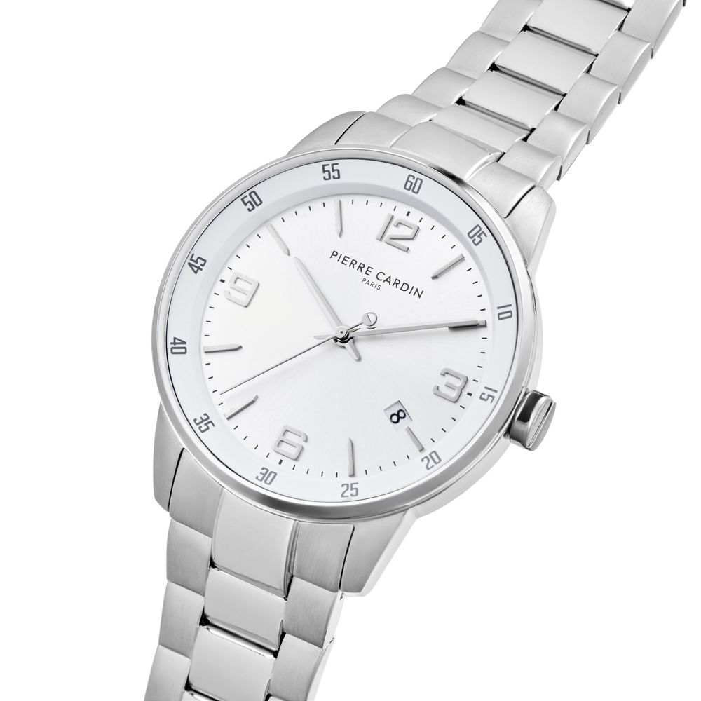 Gray Stainless Steel Dress Watch