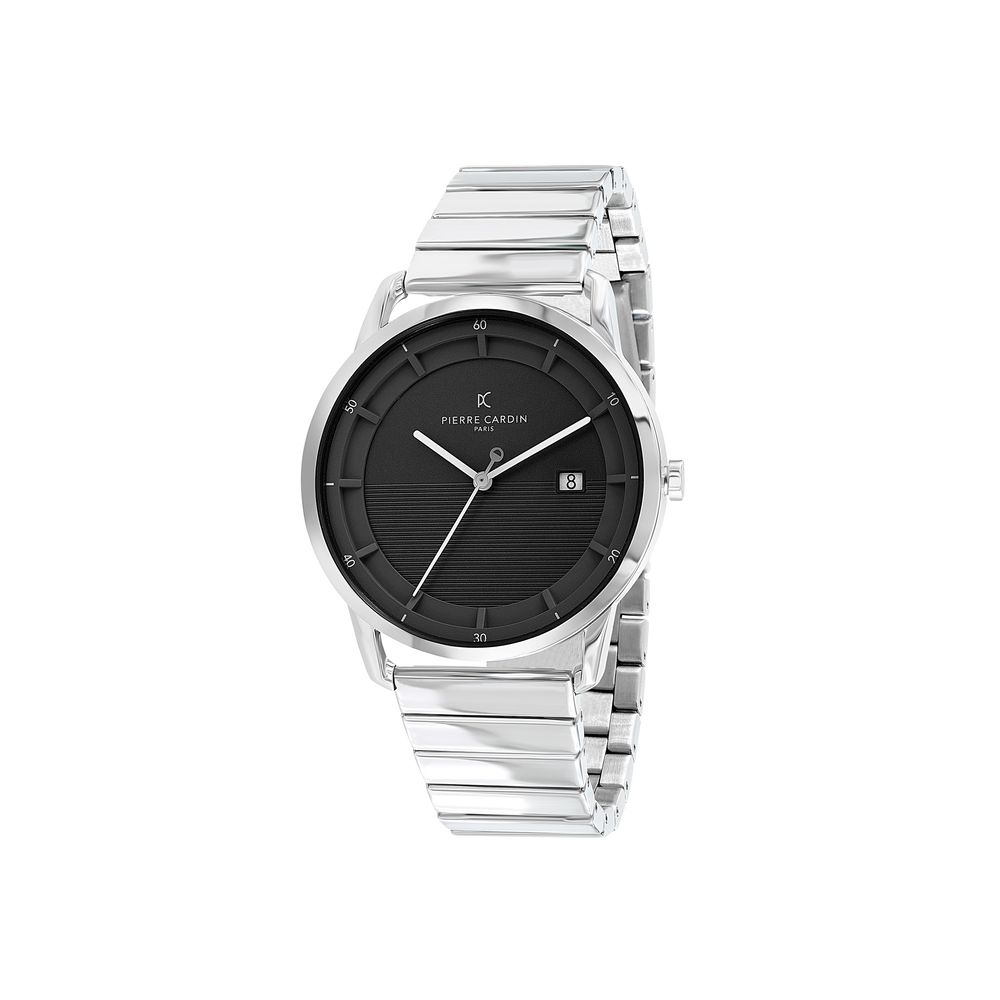 Gray Stainless Steel Dress Watch