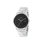 Gray Stainless Steel Dress Watch