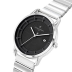 Gray Stainless Steel Dress Watch