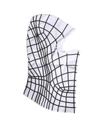 Men White Stripes Nylon Ski Mask Balaclava Hat