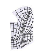 Men White Stripes Nylon Ski Mask Balaclava Hat